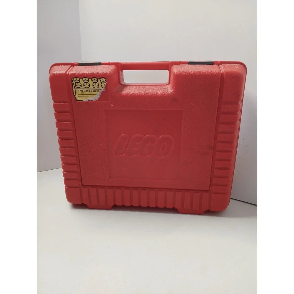Vintage 80s Lego Red Hard‎ Plastic Storage Travel Carrying Case Box 1985 USA 14